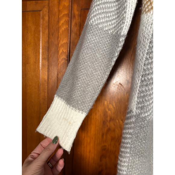 Daytrip Duster Cardigan Sweater Knit Flyaway Open Front Colorblock Multicolor XS - Picture 8 of 9